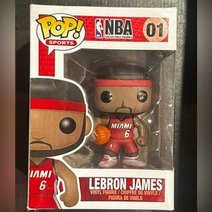Funko Pop NBA Series 1 LeBron James Miami Heat #01 Figure